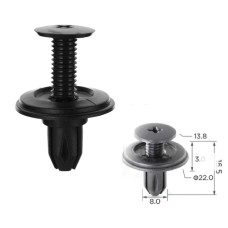 Кліпси C0070 розпірні (Nissan 0155303101) (уп.100шт) Кліпси C0070 розпірні (Nissan 0155303101) (уп.100шт)