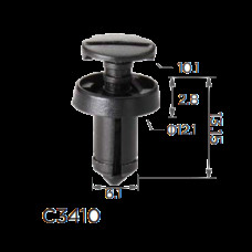 Кліпси C3410  підкрилок Renault 7703072361 Fiat 51761163 (100шт)