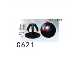 Кліпси C0621 кріплення обшивки Honda 91518-SM4-003 (уп.100шт)