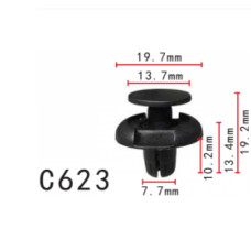 Кліпси C0623 розпірні HONDA (91501S04003, 91512S04003, 90157SP0901, 91501-S04-003, 11384) (уп.100шт) Кліпси C0623 розпірні HONDA (91501S04003, 91512S04003, 90157SP0901, 91501-S04-003, 11384) (уп.100шт)