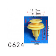 Кліпси C0624 обшивка дверей,молдингToyotaLexus67771-30090 67771-17030 67771-28030GM95008221 ( уп.100 Кліпси C0624 обшивка дверей,молдингToyotaLexus67771-30090 67771-17030 67771-28030GM95008221 ( уп.100