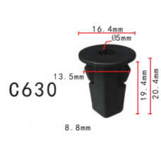 Кліпси C0630 під саморіз GM 94854203 Toyota 90189-06028 90189-06188 90189-06212 ( уп. 100 шт.) Кліпси C0630 під саморіз GM 94854203 Toyota 90189-06028 90189-06188 90189-06212 ( уп. 100 шт.)