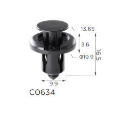 Кліпси C0634 розпірні ACURA, NISSAN, HONDA (91503SZ3003, 91503-SZ3-003, 91503-SZ5-003) (уп.100шт) Кліпси C0634 розпірні ACURA, NISSAN, HONDA (91503SZ3003, 91503-SZ3-003, 91503-SZ5-003) (уп.100шт)