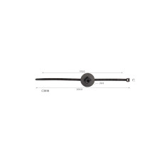 Хомут C3818 з фіксатором Volkswagen 6Q0971838B (уп. 100шт.) Хомут C3818 з фіксатором Volkswagen 6Q0971838B (уп. 100шт.)