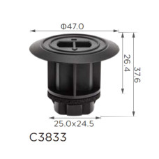 Кліпси C3833  молдингу Toyota (9046722015)  ( уп. 100 шт.)