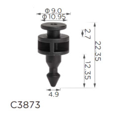 Кліпси C3873 кріплення заднього ліхтаря VW Mercedes (2E0945230, A0008208164) (уп.100шт)