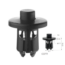 Фіксатор C3771 натискна/розпірна TOYOTA, LEXUS (9046710170C0)  ( уп. 100 шт.)