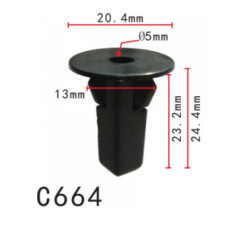 Кліпси C0664 під саморіз TOYOTA, LEXUS, HONDA, NISSAN (9018906157, 90189-06157, 14236) ( уп. 100 шт. Кліпси C0664 під саморіз TOYOTA, LEXUS, HONDA, NISSAN (9018906157, 90189-06157, 14236) ( уп. 100 шт.