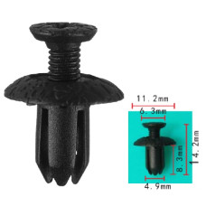 Кліпси C1418 TOYOTA (9046705063C0, 90467-05063-C0, 90467-05063-B3, 9046705063B3, 11001) (уп.100шт) Кліпси C1418 TOYOTA (9046705063C0, 90467-05063-C0, 90467-05063-B3, 9046705063B3, 11001) (уп.100шт)