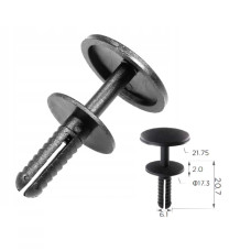 Фіксатор C1423 Mercedes VW Audi (6MM) Black ( уп. 100 шт.) Фіксатор C1423 Mercedes VW Audi (6MM) Black ( уп. 100 шт.)
