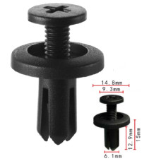 Кліпси C1445 Hyundai Kia 0K20150033 Mitsubishi MB345544 Toyota Lexus 9046706017 Nissan (уп.100шт) Кліпси C1445 Hyundai Kia 0K20150033 Mitsubishi MB345544 Toyota Lexus 9046706017 Nissan (уп.100шт)