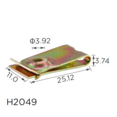 Скоба H2049 під гвинт L-25.12x11 D=4 універсальна ( уп. 100 шт.) Скоба H2049 під гвинт L-25.12x11 D=4 універсальна ( уп. 100 шт.)