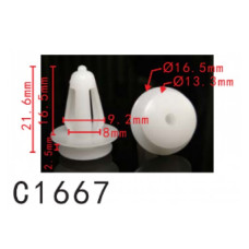 Кліпси C1667 обшивка дверей MITSUBISHI (MB566720*) ( уп. 100 шт)