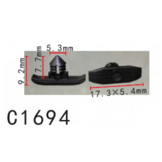 Кліпси C1694 ущільнювача VW, AUDI, SEAT, SKODA (OEM: 1H0823717, 1H0 823 717, 10660) (уп. 100шт.) Кліпси C1694 ущільнювача VW, AUDI, SEAT, SKODA (OEM: 1H0823717, 1H0 823 717, 10660) (уп. 100шт.)