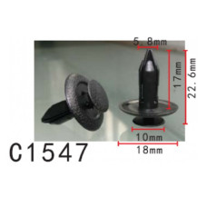Фіксатор C1547 натискний/розпірний MAZDA (B46768AC325, B467-68-AC3 28, B46768AC328, )  ( уп. 100 шт.