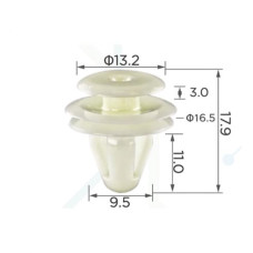 Кліпси C0067 кріплення карти дверей (OEM 777130070, 7771-30070, 94078FC010 MB608410) ( уп. 100 шт.) Кліпси C0067 кріплення карти дверей (OEM 777130070, 7771-30070, 94078FC010 MB608410) ( уп. 100 шт.)