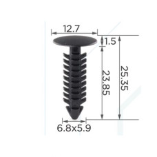 Кліпси C0007 обшивки салону (OEM N804448, 10353) (уп.100шт) Кліпси C0007 обшивки салону (OEM N804448, 10353) (уп.100шт)
