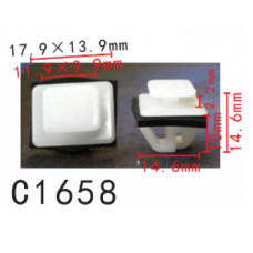 Кліпси C1658  молдингу HYUNDAI (8775835010*)  ( уп. 100 шт.)