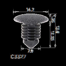 Кліпси C3327  Mercedes A0009912895 багажника Opel 2344879 90152926 (уп.100шт)