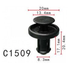 Фіксатор C1509 натискний/розпірний TOYOTA, LEXUS,HONDA (7586706030, 75867-06030, 7586733050) (уп.100 Фіксатор C1509 натискний/розпірний TOYOTA, LEXUS,HONDA (7586706030, 75867-06030, 7586733050) (уп.100