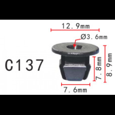 Кліпси C0137 під саморіз (OEM 179813881, 179-813-881, 3997391, 14155)  ( уп. 100 шт.)
