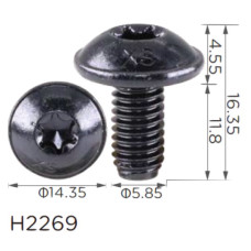 Гвинт H2269 VOLKSWAGEN, SKODA M6 (N10406505, 19211) ( уп. 100 шт.) Гвинт H2269 VOLKSWAGEN, SKODA M6 (N10406505, 19211) ( уп. 100 шт.)
