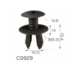 Кліпси C0929 розпірні VW (701867299, 701-867-299, 50359, 70186729901C, 11223) (уп.100шт) Кліпси C0929 розпірні VW (701867299, 701-867-299, 50359, 70186729901C, 11223) (уп.100шт)