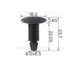 Кліпси C0104 обшивки салону (ОЕМ W701380SSW, 10365) (уп.100шт) Кліпси C0104 обшивки салону (ОЕМ W701380SSW, 10365) (уп.100шт)