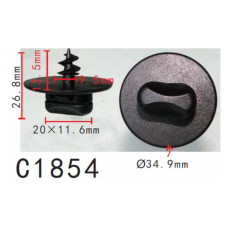 Кліпси C1854 килимків/обшивки салону VW, AUDI, SKODA, SEAT (3D0864851, 12802) (уп.100шт) Кліпси C1854 килимків/обшивки салону VW, AUDI, SKODA, SEAT (3D0864851, 12802) (уп.100шт)