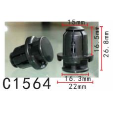 Фіксатор C1564 натискний/розпірний  FIAT, SUZUKI (71741894, 940915302, 11428) ( уп. 100 шт.)