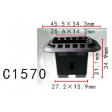 Кліпси C1570 обшивка VW, AUDI (4B088637301C, 4B0-886-373, 4B0886373, 14850)  ( уп. 100 шт.)