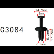 Фіксатор C3084 натискна/розпірна BMW, VW, AUDI, SEAT,SKODA,MERCEDES (51111908077, N90359101,) (уп100