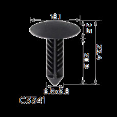 Кліпси C3341 обшивки багажник  GM Ford 11589181 (уп.100шт)