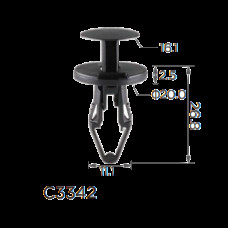 Кліпси C3342 бампер/крило GM 11589294 (100шт)
