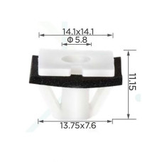 Кліпси C0365 Кріплення молдингу, дверей Hyundai/Kia (ОЕМ 87756-3D000, 877563D000, 14904) ( уп. 100 ш Кліпси C0365 Кріплення молдингу, дверей Hyundai/Kia (ОЕМ 87756-3D000, 877563D000, 14904) ( уп. 100 ш