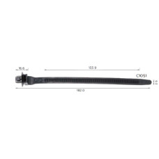 Хомут C1051 проводки 181.4мм TOYOTA (82678-A9007, 82678A9007) (уп. 100шт.) Хомут C1051 проводки 181.4мм TOYOTA (82678-A9007, 82678A9007) (уп. 100шт.)