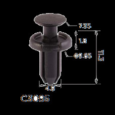 Кліпси C3095 кріплення молдингу/бампера TOYOTA, LEXUS, SCION (9046705170, 90467-05170,11388) (уп.100