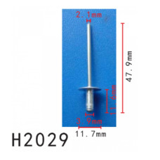 Заклепки H2029 металева TOYOTA, LEXUS (47.9MM) (9026906013, 90269-06013) ( уп. 100 шт.) Заклепки H2029 металева TOYOTA, LEXUS (47.9MM) (9026906013, 90269-06013) ( уп. 100 шт.)