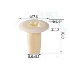 Кліпси C0033 самонарізна (OEM MB098145, 0128100023, 9018906001,90189-06001, M088341,MS480013)(100шт)