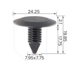 Кліпси C0037 обшивки капота (OEM N989-022, N989022, 385661-S, 385661S, 6032363, N989022) (уп.100шт) Кліпси C0037 обшивки капота (OEM N989-022, N989022, 385661-S, 385661S, 6032363, N989022) (уп.100шт)