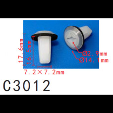 Кліпси C3012 під саморіз/кузов HYUNDAI, HONDA, TOYOTA (9751922000, 97519-22000, 14325)  ( уп. 100 шт
