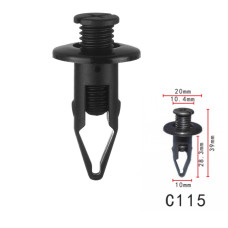 Кліпси C0115 розпірні (91502SM4000, 91502-SM4-000, 91502-SN4-000, 91502SN4000, 8659035000) (уп.100шт Кліпси C0115 розпірні (91502SM4000, 91502-SM4-000, 91502-SN4-000, 91502SN4000, 8659035000) (уп.100шт