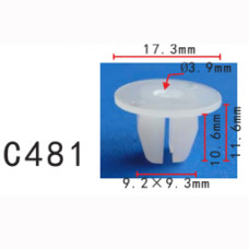 Кліпси C0481 під саморіз Lexus Toyota 90189-06006 90189-06066 90189-06067Nissan 01281-00111( уп.100ш Кліпси C0481 під саморіз Lexus Toyota 90189-06006 90189-06066 90189-06067Nissan 01281-00111( уп.100ш