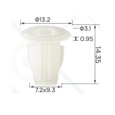 Кліпси C0383 втулка під саморіз TOYOTA, LEXUS (90189-05082, 9018905082, 14302) ( уп. 100 шт.) Кліпси C0383 втулка під саморіз TOYOTA, LEXUS (90189-05082, 9018905082, 14302) ( уп. 100 шт.)