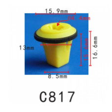 Кліпси C0817 під саморіз NISSAN, HONDA MAZDA,MITSUBISHI,SUZUKI,TOYOTA(01281-00601, 0128100601) (100ш Кліпси C0817 під саморіз NISSAN, HONDA MAZDA,MITSUBISHI,SUZUKI,TOYOTA(01281-00601, 0128100601) (100ш
