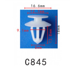 Кліпси C0845 кріплення карти дверей/молдинги VW Opel 2345957 90321122 ( уп. 100 шт.) Кліпси C0845 кріплення карти дверей/молдинги VW Opel 2345957 90321122 ( уп. 100 шт.)