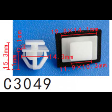 Кліпси C3049 молдинга Hyundai (877162W000, 87716-2W000, 15221)  ( уп. 100 шт.)