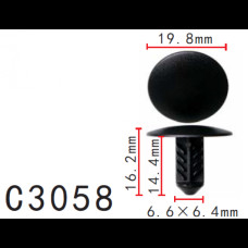Фіксатор C3058 RENAULT, NISSAN, DACIA (7703077117, 0155300QAC, 01553-00QAC, 10550) ( уп. 100 шт.)