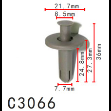 Кліпси C3066 обшивки/двері і натискні розпірні MAZDA (FD0168AC3, FD01-68-AC3, 11572) (100шт) Кліпси C3066 обшивки/двері і натискні розпірні MAZDA (FD0168AC3, FD01-68-AC3, 11572) (100шт)