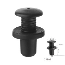 Кліпси C3802 кріплення салону TESLA (104670500C)  ( уп. 100 шт.)